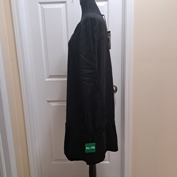 Buffalo David Bitton Black Long Sleeve Dress Women's Size XL Flowy New! - Picture 6 of 13